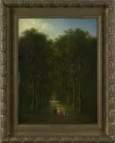 titled "Der Tier Garten by Peter H. Baumgartner, oil on canvas, sold Oct 2005