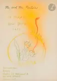 Composition by Tetsumi Kudo, 1972, Crayon de couleurs, sold Oct 2019
