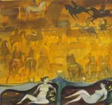 Odalisques I by Robin Philipson Ra Prsa Frsa Rsw Rgi DLitt Lld, watercolour, sold Aug 2011