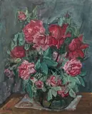 Bouquet de fleurs - Circa 1930 by Henri Epstein, Huile sur toile, sold Oct 2018