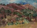 Paysage de provence by Willy Eisenschitz, Huile sur toile, sold Oct 2018