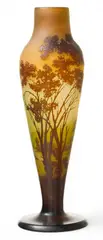 Art Nouveau Acid-etched Cameo Glass Vase, Ca. 1900 by Émile Gallé, Ca. 1900, sold Oct 2026