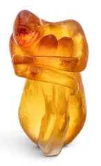 Pate De Verre Seated Nude, Limited Edition , Art Glass Sculpture 2000, Depth 5" 1 PC by Daum, 2000, sold Oct 2026