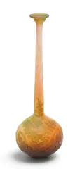 Art Nouveau Cameo Glass Bud Vase 1910 by Émile Gallé, 1910, sold Oct 2026