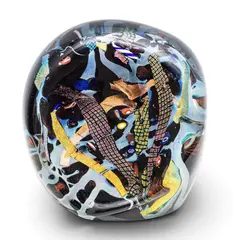 Dichroic Art Glass by Rollin Karg, 2002, Sculpture, sold Oct 2026