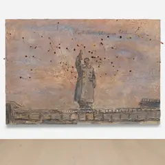 Laßt tausend Blumen blühen (Let a thousand flowers bloom) by Anselm Kiefer, 2000, emulsion, acrylic, shellac and dried roses on canvas, sold Oct 2026