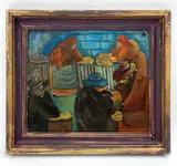 Untitled by Niberg Abbey, Oil on canvas, sold Feb 2026