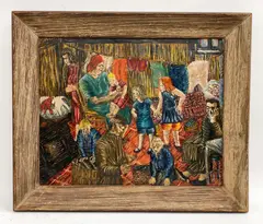 Modernist by Niberg Abbey, Oil on canvas, sold Feb 2026