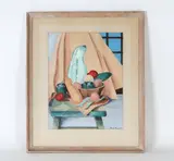 Untitled by Marion Prygocky, This is a watercolor and gouache still life painting, sold Feb 2026