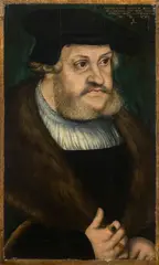 Portrait de Frédéric le Sage, Electeur de Saxe by Lucas Cranach l'Ancien, Huile sur panneau, doublé, sold Mar 2018