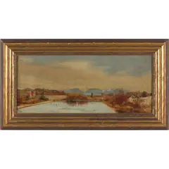 Near Kingston by Jervis McEntee, Oil on canvas, sold Mar 2014