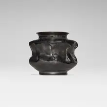 Vase by George E. Ohr, 1895-96, glazed earthenware, sold Oct 2026