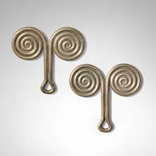 Ear ornaments (Padung Padung), pair by Karo Batak, silver wire, sold Oct 2026