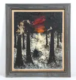 Landscape by Kristian Bjulver, Oil on canvas, sold Feb 2026