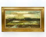 Abstract by Christian Vagner Pedersen, Oil on canvas, sold Feb 2026