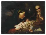 La Sainte Famille by dit Lo Spagnolo Giuseppe Maria Crespi, Huile sur toile, sold Mar 2018