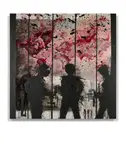 As the world burns by Richard Hambleton, 1983, Acrylique sur toile, sold Jun 2018