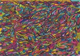 Sans titre - Circa 1992 by (John Andrew Perello dit) Jonone, Feutres sur papier, sold Jun 2018