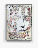 Decrease #20 by Vhils, 2015, Affiches publicitaires récupérées dans la rue et découpées à la main et au laser, sold Jun 2018