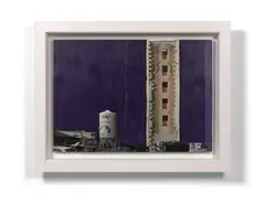 Schöne Neue Welt by Evol, 2015, Pochoir et peinture aérosol sur carton, sold Jun 2018