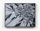 Circle maps - 2010 by Thomas Canto, 2016, Acrylique et fils de nylon dans un caisson en plexiglas, sold Jun 2018