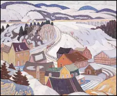 St-Urbain by Albert H. Robinson, 1927, oil on canvas, sold May 2010