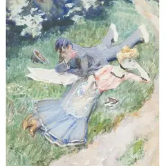 A Study by František Kupka, Watercolor and gouache on paper, sold Sep 2013