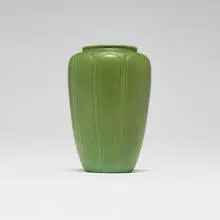 Vase by Ruth Erickson, 1899-1910, glazed earthenware, sold Oct 2026