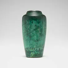 Vase by Charles Walter Clewell, c. 1930, copper-clad earthenware, sold Oct 2026