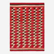 Eye Dazzler rug by Emmi Whitehorse, hand-woven wool, sold Oct 2026