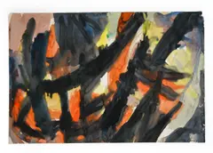 Untitled by Jacob Semiatin, Abstract watercolor, offered Apr 2026