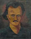 Portrait imaginaire d'Edgar Allan Poe - Circa 1911 by Otakar Kubín, Huile sur toile, sold Mar 2018