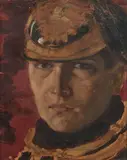 Soldat tchèque by Arnold Koblitz, Huile sur carton, sold Mar 2018