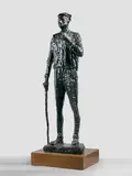 Homme à la canne by Léon Indenbaum, Bronze à patine brune, sold Mar 2018
