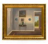 Interior Painting by Carl Birkso, Oil on canvas, sold May 2026