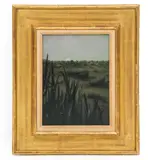 Surrealist Landscape by Ursula Hülsewig, Oil on board, sold May 2026