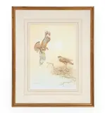 Untitled by Peter Bere, Buzzards watercolor, sold May 2026