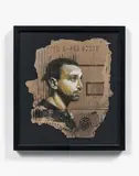 Autoportrait by C215, Pochoir et peinture aérosol sur carton, sold Apr 2018