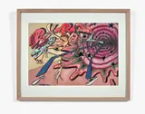 Sans titre by Rime, 2000, Gouache et marqueur sur papier, sold Apr 2018