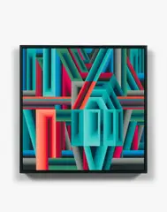 Untitled #5 by Dalek, 2015, Acrylique sur bois, sold Apr 2018