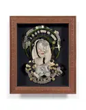 L'on ne se laisse pas dévorer sans faire de sa vie une jungle by Aurelie Bidault, 2018, Technique mixte, assemblages, collages et emboitage, sold Apr 2018