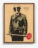 My florist is a dick by Shepard Fairey, 2015, Sérigraphie sur bois, sold Apr 2018