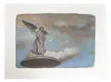 Untitled by Gang Qian, Mixed media pastel, sold May 2026