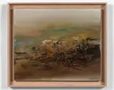 25.5.66 by Zao Wou-ki, 1966, Huile sur toile, sold Jun 2018