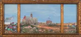 Le Pardon de Tronoën, Bretagne by Ernest Guérin, Gouache sur papier, sold Jun 2018