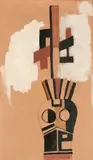 Etude de costume pour La création du monde de Darius Milhaud, livret de Blaise Cendrars by Fernand Léger, 1923, Aquarelle, gouache et crayon sur papier, sold Jun 2018