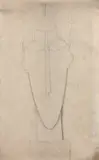 Tête de cariatide (recto) - tête de femme (verso) - Circa 1910-1912 by Amedeo Modigliani, Crayon sur papier, sold Jun 2018