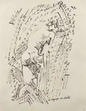 La nymphe des cloîtres by André Masson, 1965, Encre sur papier, sold Jun 2018