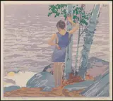 The Bather No. 2 by Walter J. Phillips, colour woodcut, sold Jun 2009