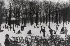 Jardin du Luxembourg: premièr neige, Paris by Édouard Boubat, 1955, Silbergelatineabzug, 1974, sold Dec 2024